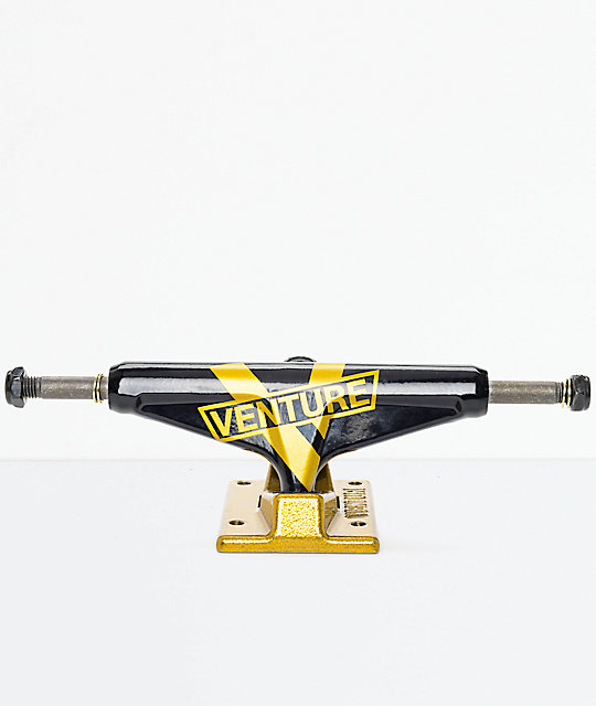 Venture 5.0 Black & Gold Skateboard Trucks Zumiez