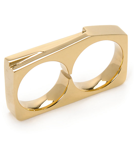 Vitaly Terra X Gold Double Ring | Zumiez