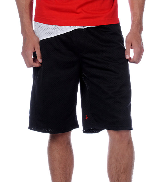 Black Reversible Basketball Shorts Zumiez