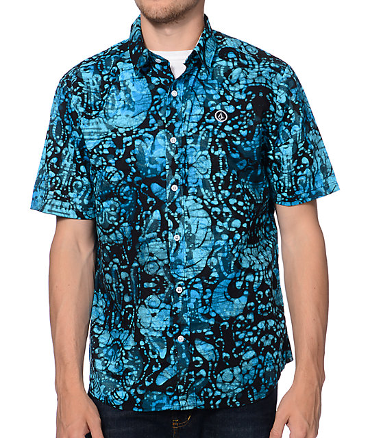 volcom button up short sleeve