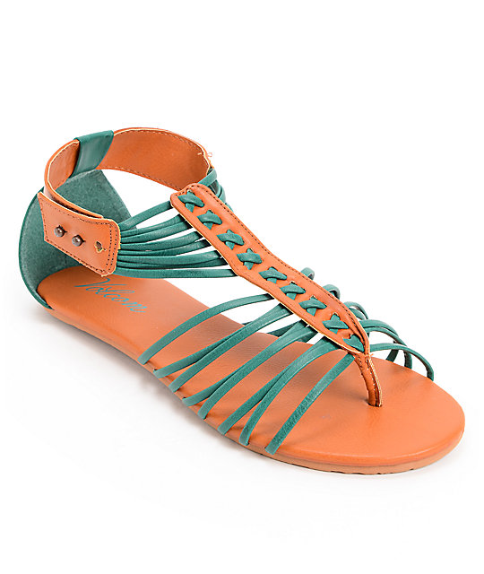 dark turquoise sandals