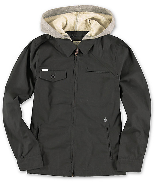 Boys Faceted Black Jacket Zumiez