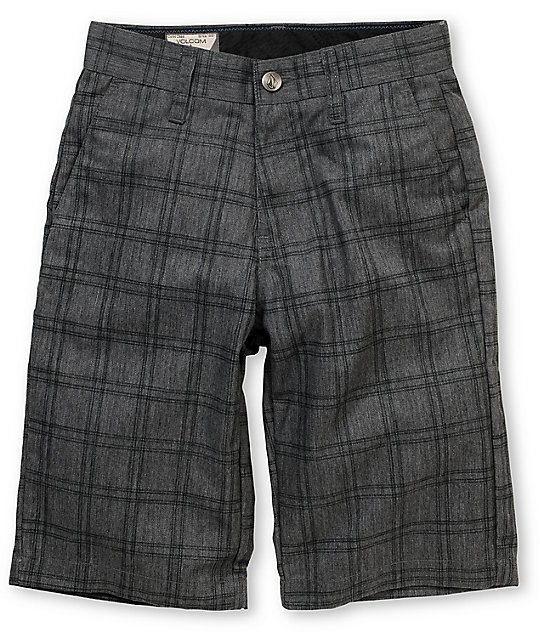 plaid chino shorts