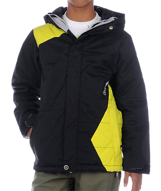 Boys Fuels Black Snowboard Jacket Zumiez