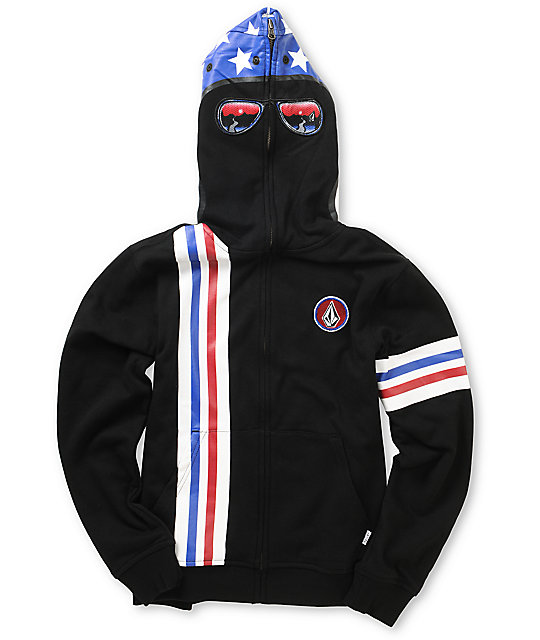 Boys Inyoface Black Face Mask Hoodie Zumiez
