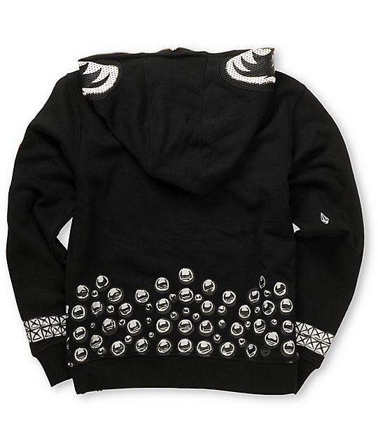 kiss zip up hoodie