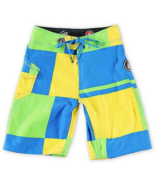 Boys Maguroblock Yellow Board Shorts Zumiez