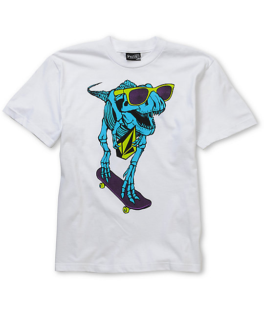 white skate shirt