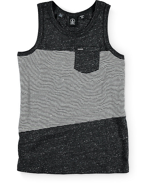 Boys Threezy Black Tank Top