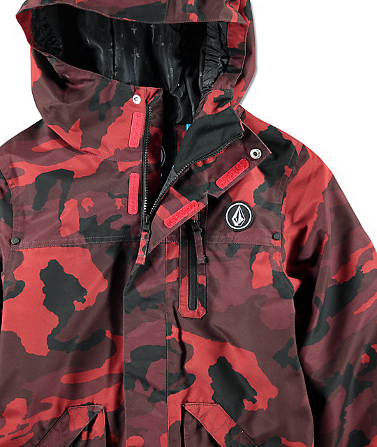 volcom snowboard jacket camo