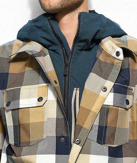 Creedle2Stone Khaki 10K Snowboard Jacket Zumiez