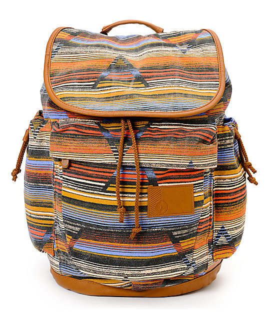 Daydreamin Striped Rucksack Laptop Backpack at Zumiez PDP