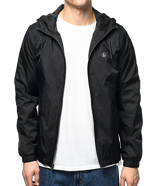 Volcom Ermont Black Windbreaker Jacket | Zumiez
