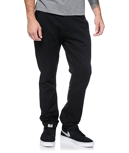 black skinny chino pants mens