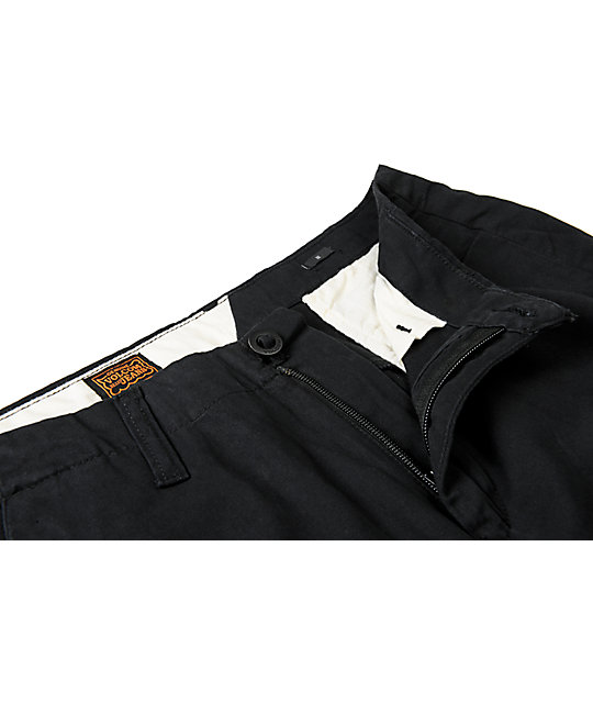 black skinny chino pants