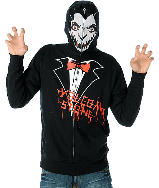 Fear Vampire Black Full Zip Face Mask Hoodie Zumiez