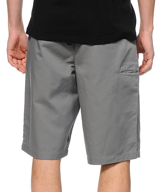 gray chino shorts