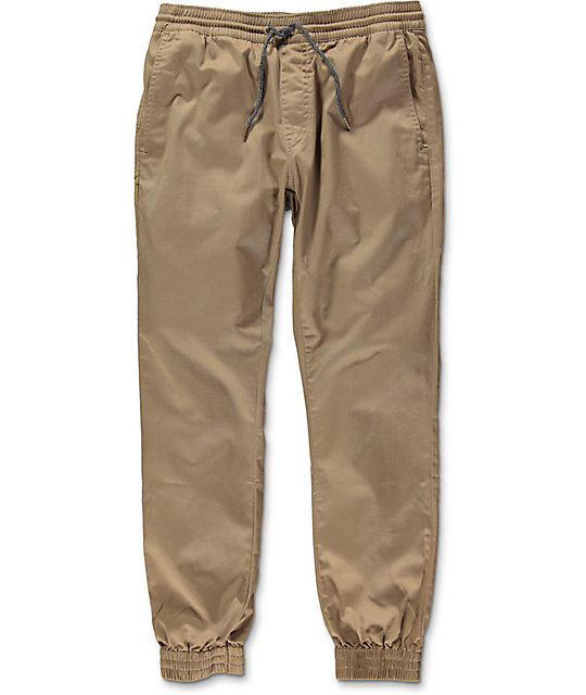 Frickin Slim Khaki Jogger Pants Zumiez