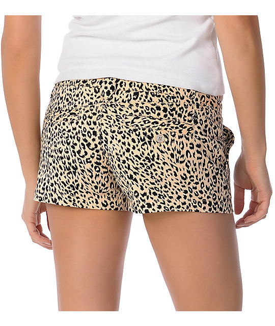 brown cheetah nike shorts