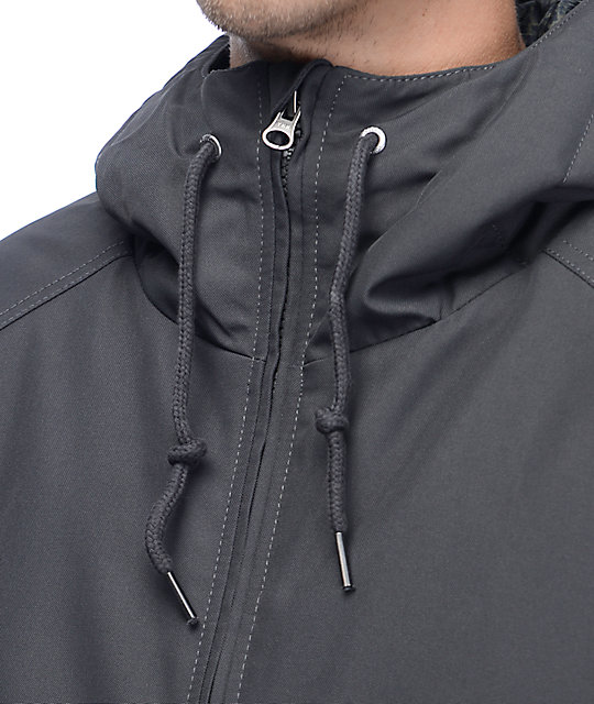 Hernan Grey Insulated Bomber Jacket Zumiez