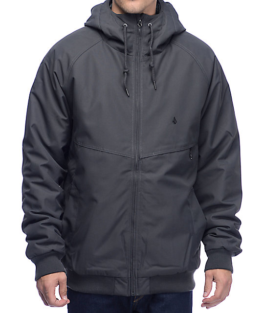 Hernan Grey Insulated Bomber Jacket Zumiez