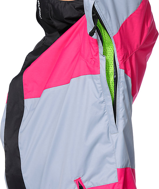 Johnny Black & Pink 10K Snowboard Jacket Zumiez