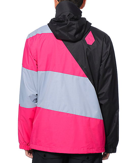 Johnny Black & Pink 10K Snowboard Jacket Zumiez