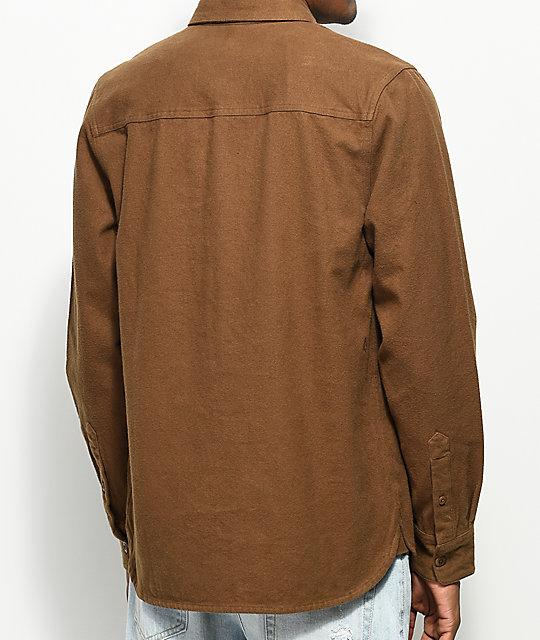 khaki flannel shirt