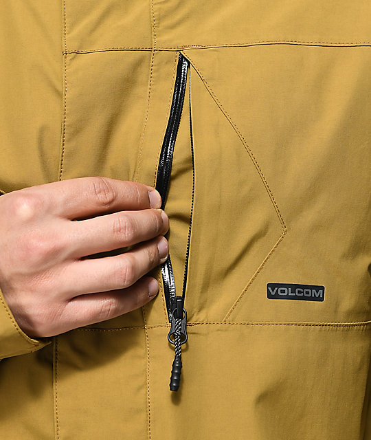 L Tan GoreTex Snowboard Jacket Zumiez