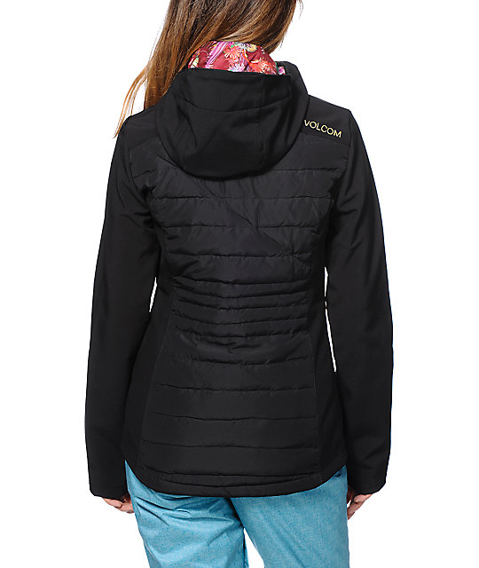 Leo Black Softshell Snowboard Jacket Zumiez