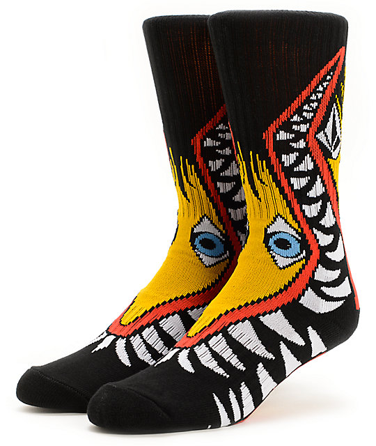 M French Black Crew Socks Zumiez