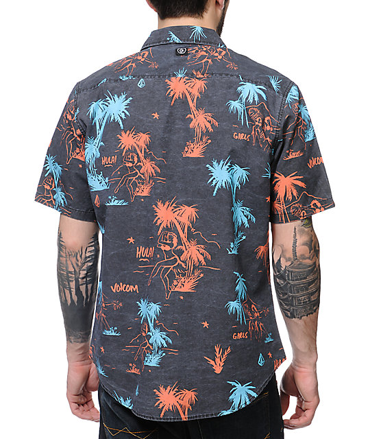 volcom button up short sleeve