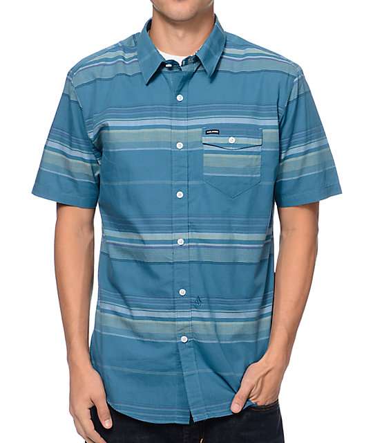 volcom button up short sleeve