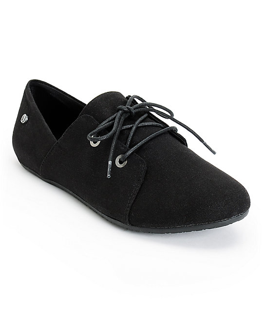 Volcom Soul Mates Black Canvas Oxford Shoes Zumiez 5514