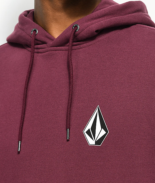 Volcom Supply Stone Burgundy Hoodie | Zumiez