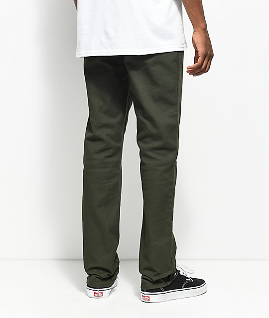 dark green chinos