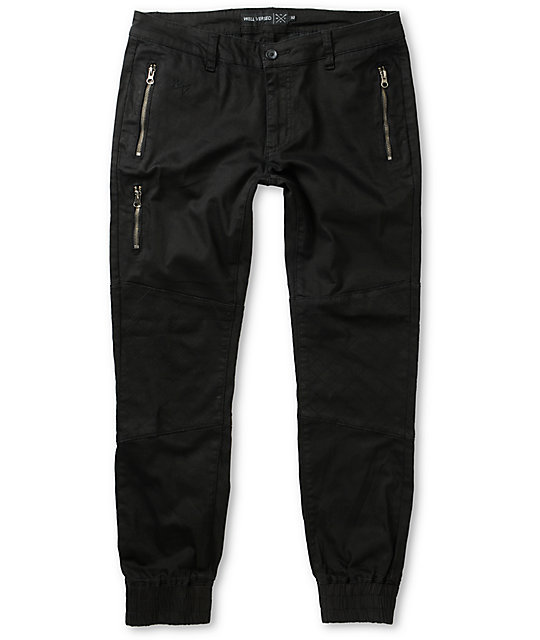 moto twill joggers