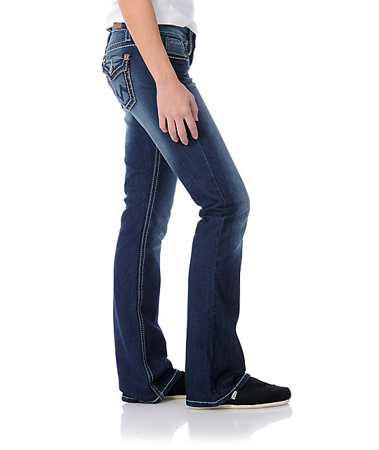 YMI Jolie Navy Bootcut Jeans | Zumiez