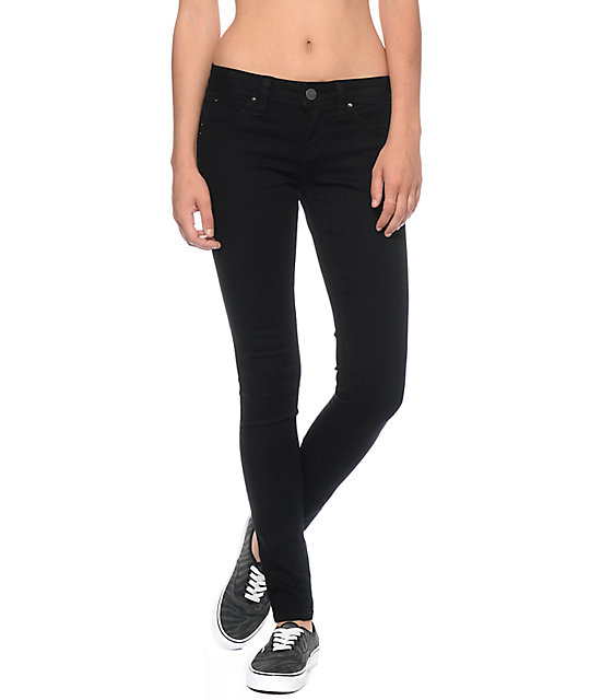 black jeggings with belt loops