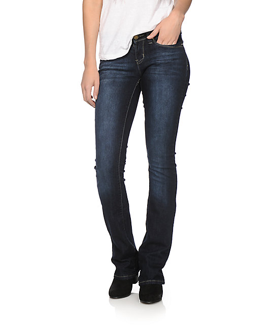 Womens dark bootcut jeans ymi