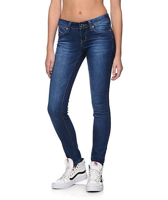 medium wash skinny jeans