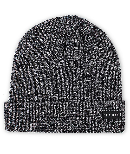 Yea.Nice Midnight Waffle Beanie Zumiez