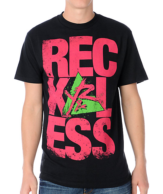 Young & Reckless Reckless Pyramid Black TShirt Zumiez
