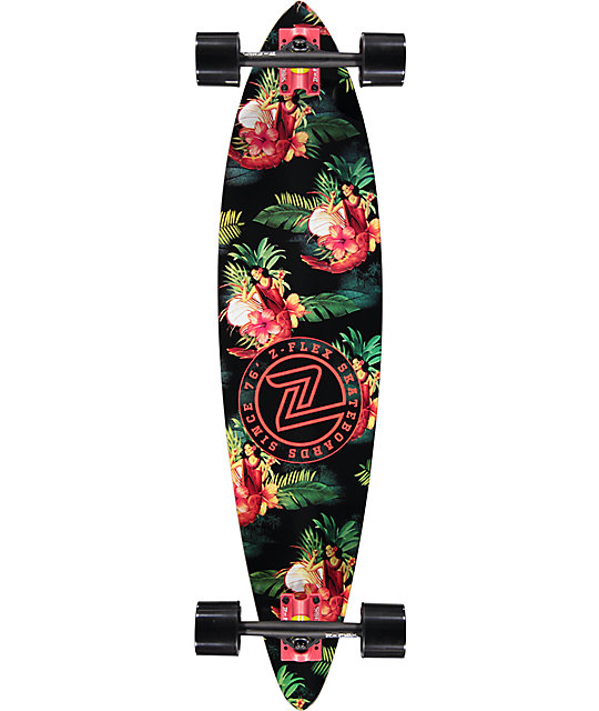 ZFlex Prawn Cocktail 39" Pintail Longboard Complete Zumiez