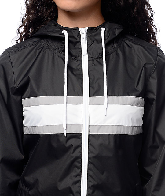 Zine Annalee Black & White Stripe Windbreaker Zumiez
