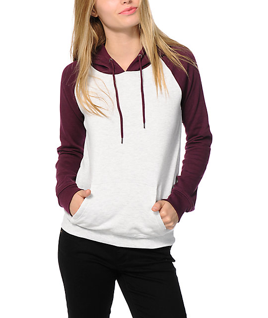 Zine Blackberry & Grey Hoodie at Zumiez PDP