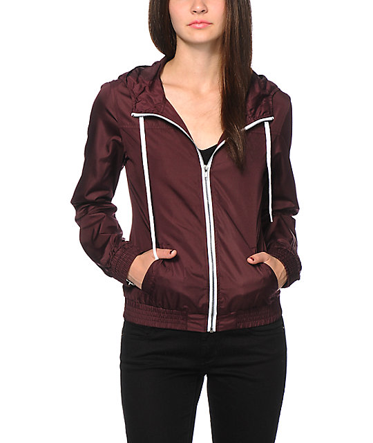 Zine Blackberry Windbreaker Jacket Zumiez