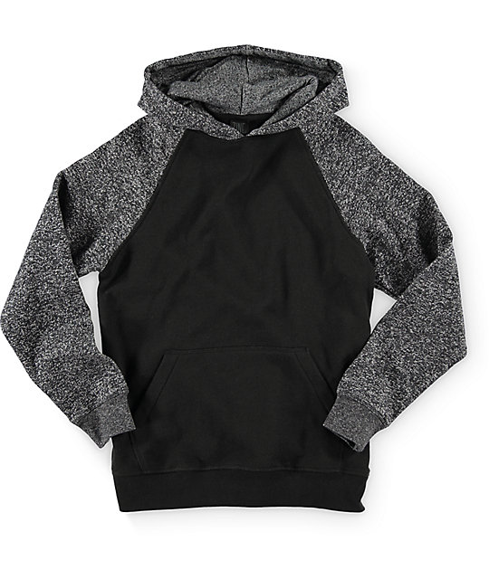 Zine Boys Campus Black & Ash Pullover Hoodie Zumiez