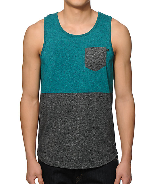 Zine Division 2 Tone Pocket Tank Top Zumiez
