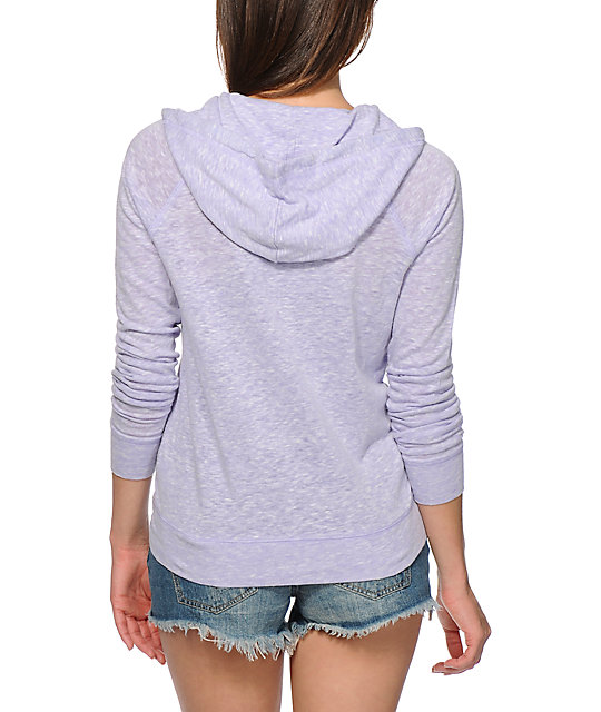 lavender zip up hoodie